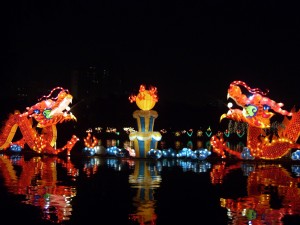 Colorful Mid-Autumn Festival decorations in Beijing. Photo by Shizhao